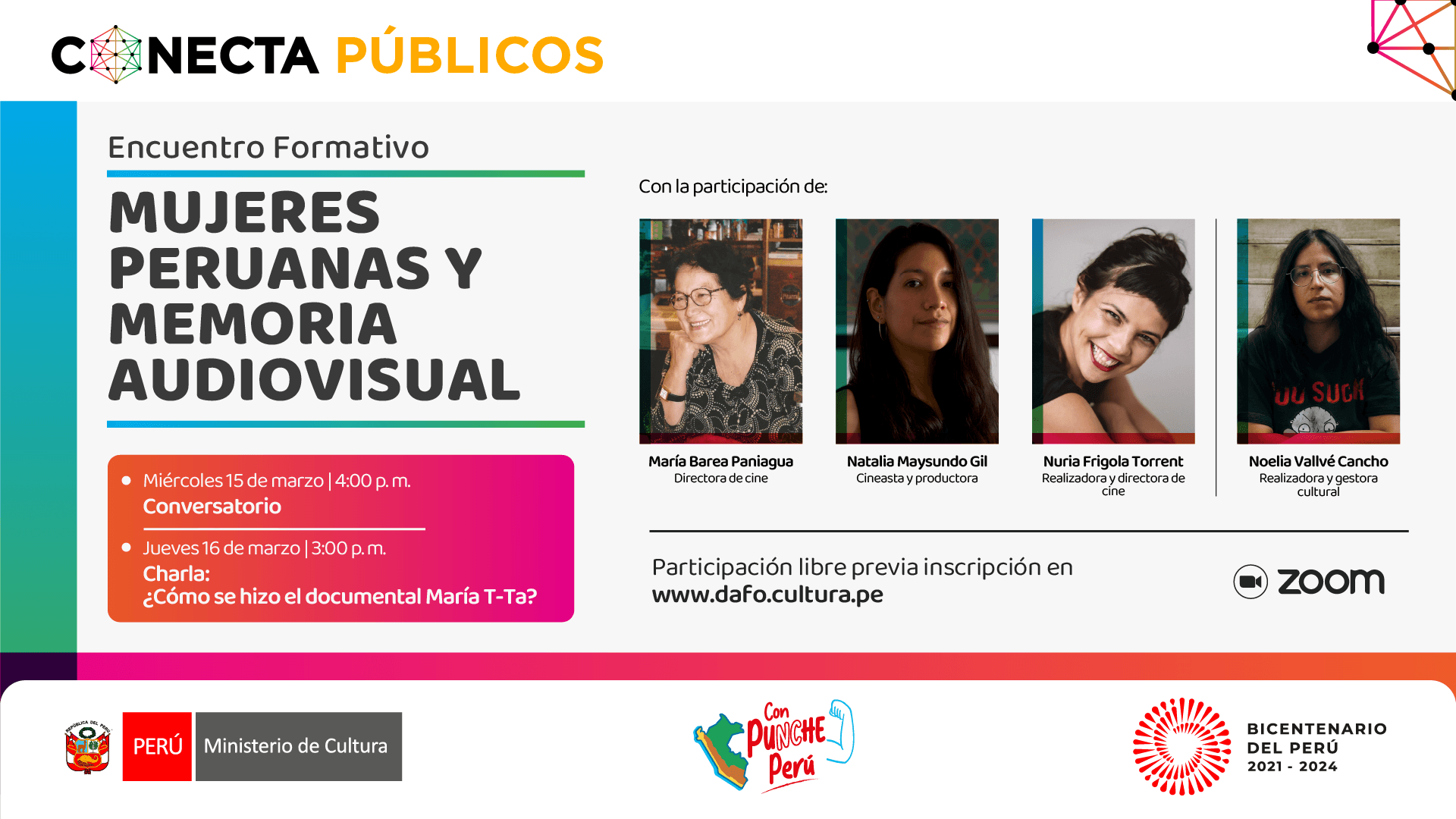 Encuentro formativo - Mujeres peruanas y memoria audiovisual