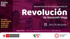 Exhibición alternativa de la película "Revolución" en la sala Armando Robles Godoy