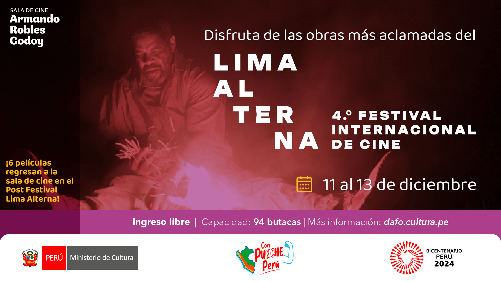 Post Festival - Lima Alterna, en la sala Armando Robles Godoy