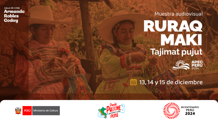 Mustra audiovisual "Ruraq Maki" en la sala Armando Robles Godoy